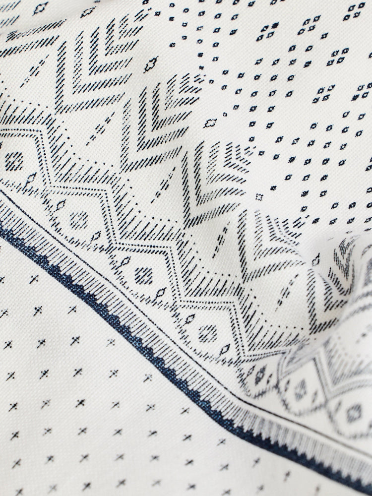 White Pure Cotton Printed Shirt