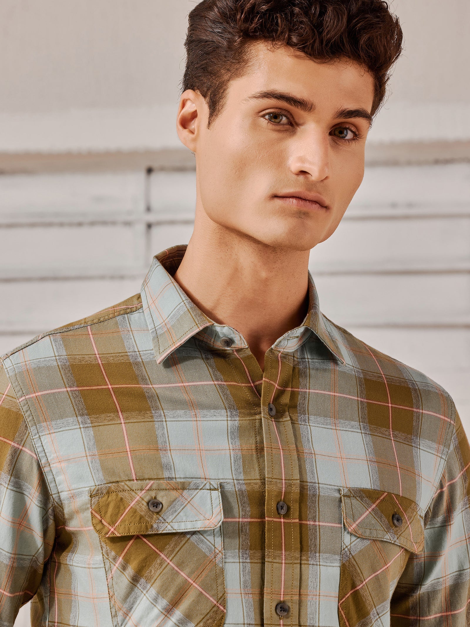 Green Checked Shirt