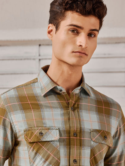 Green Checked Shirt