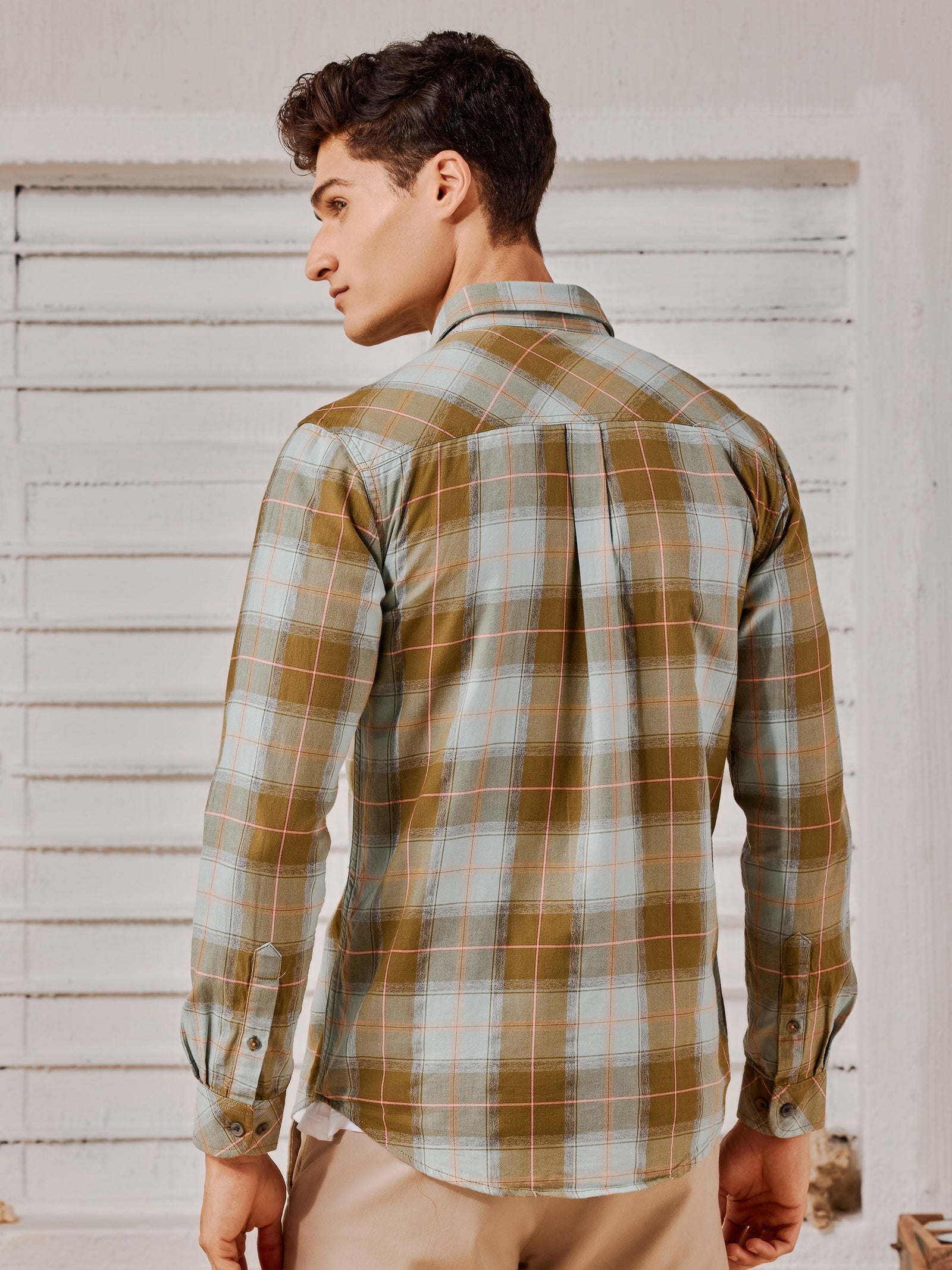 Green Checked Shirt
