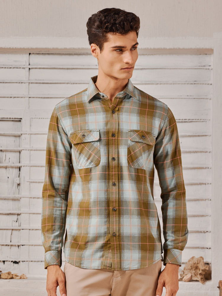 Green Checked Shirt