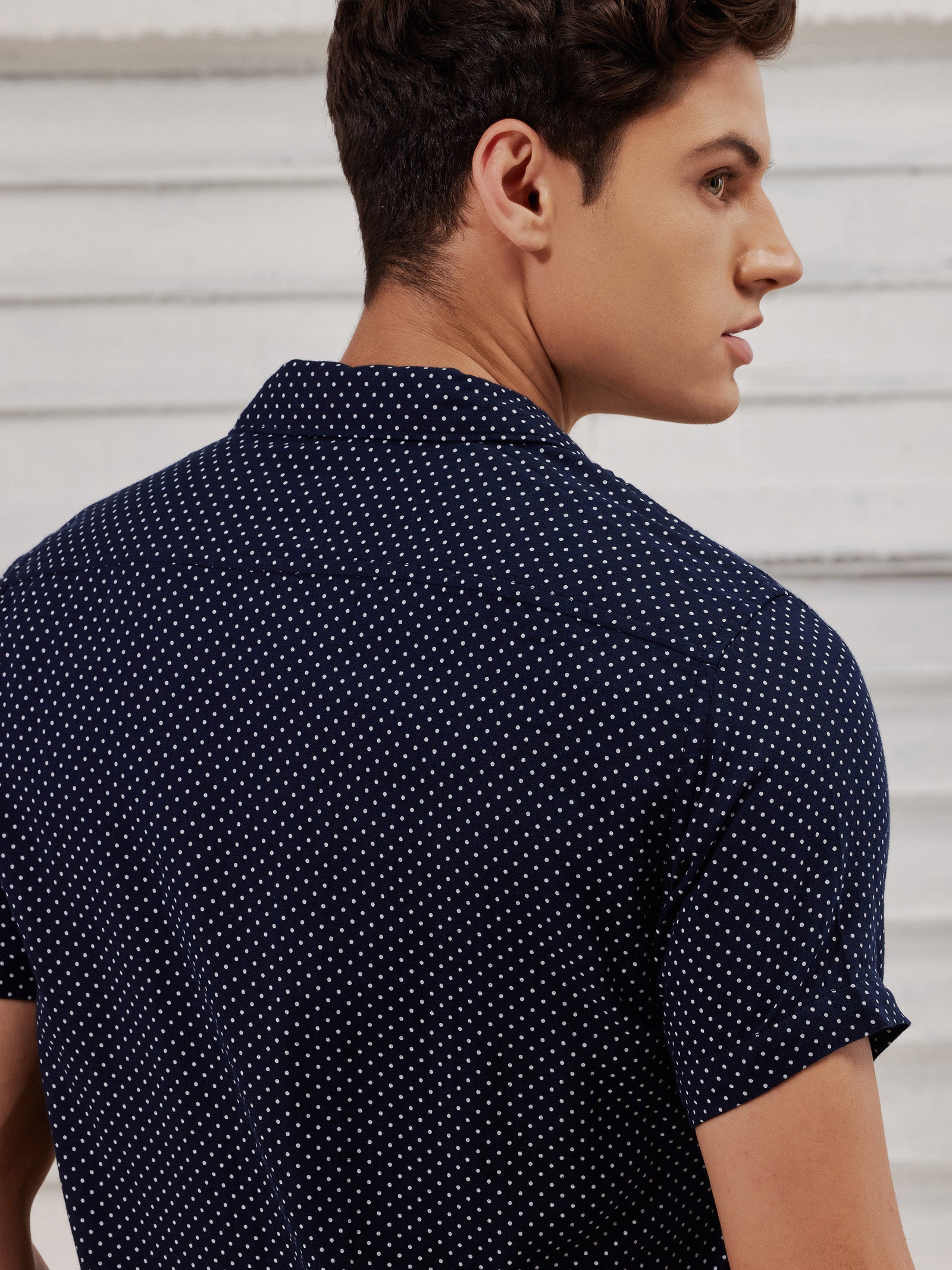 Navy Printed Shirt