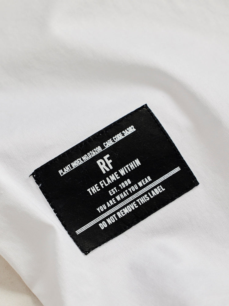 White Stretch Cargo Shirt