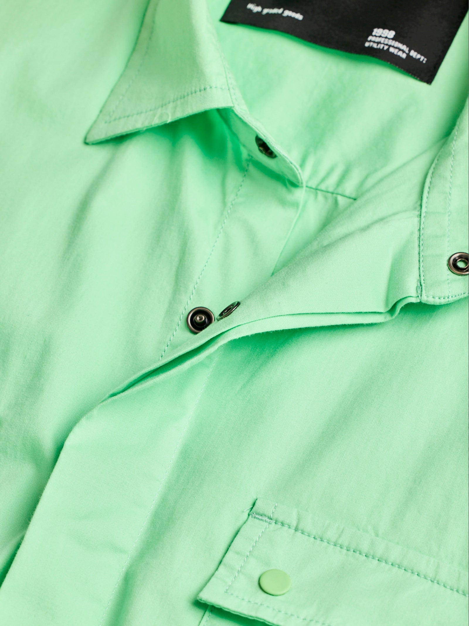 Green Stretch Cargo Shirt