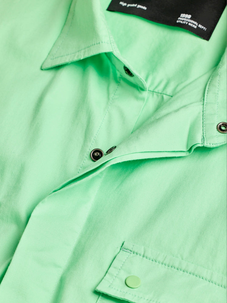 Green Stretch Cargo Shirt