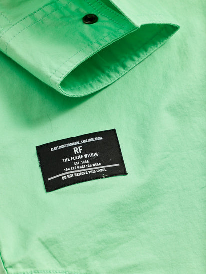 Green Stretch Cargo Shirt