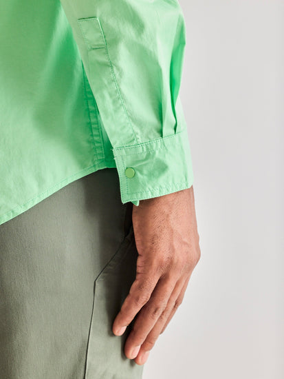 Green Stretch Cargo Shirt