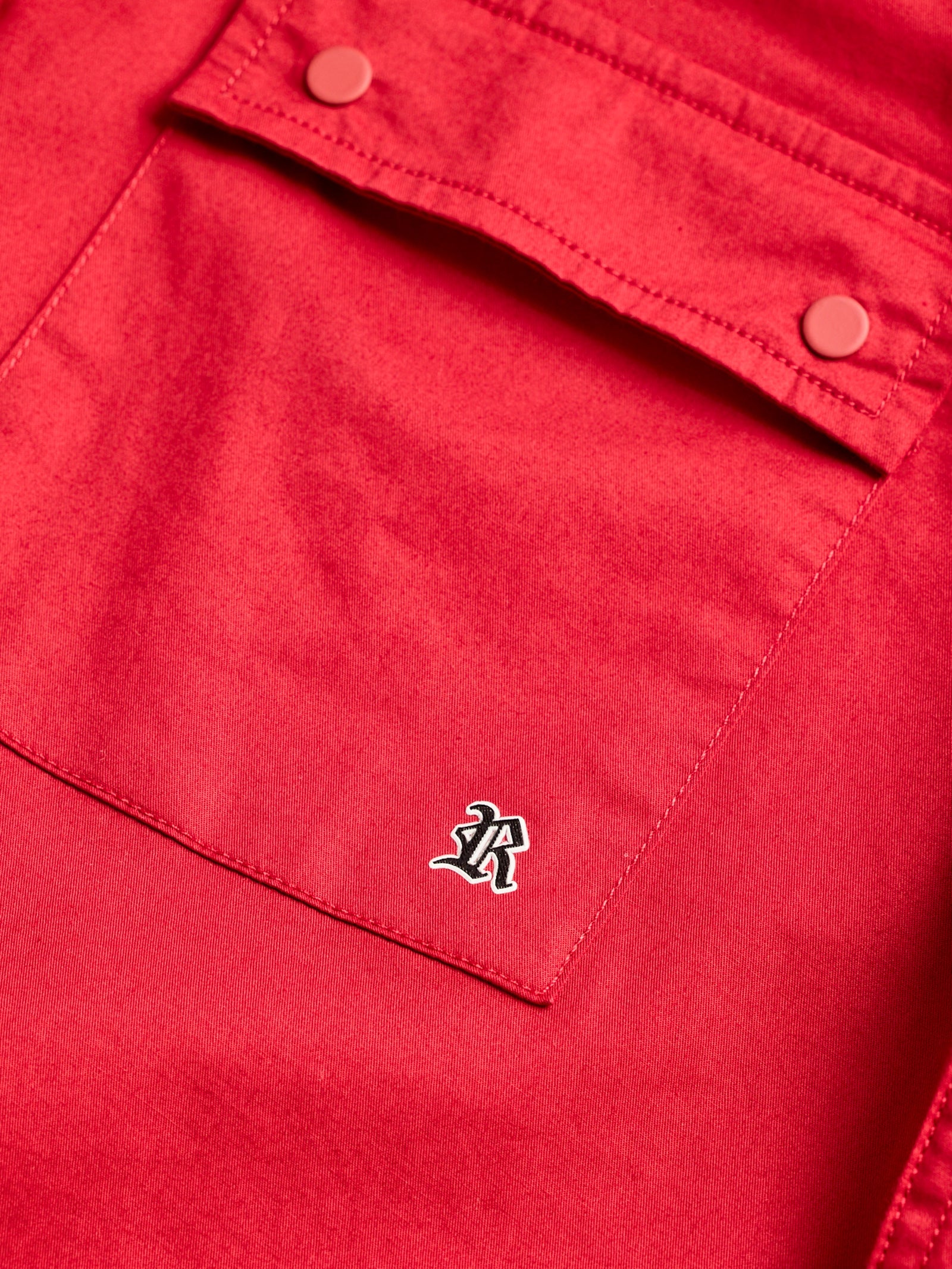 Red Stretch Cargo Shirt