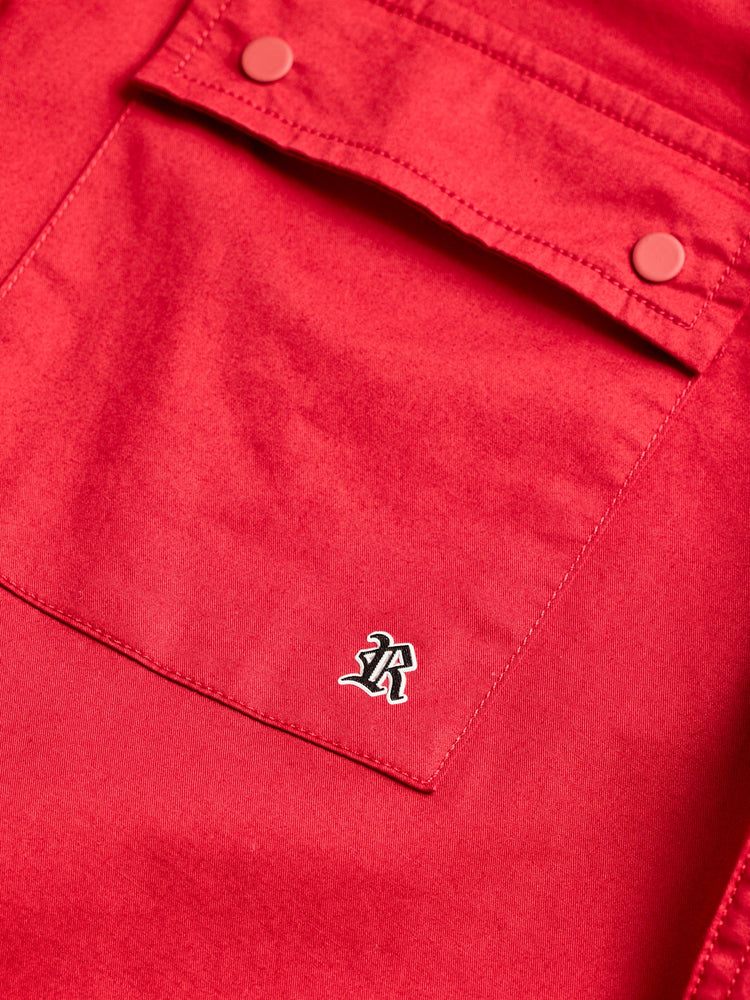 Red Stretch Cargo Shirt