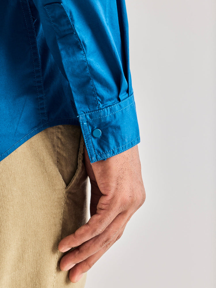 Navy Stretch Cargo Shirt