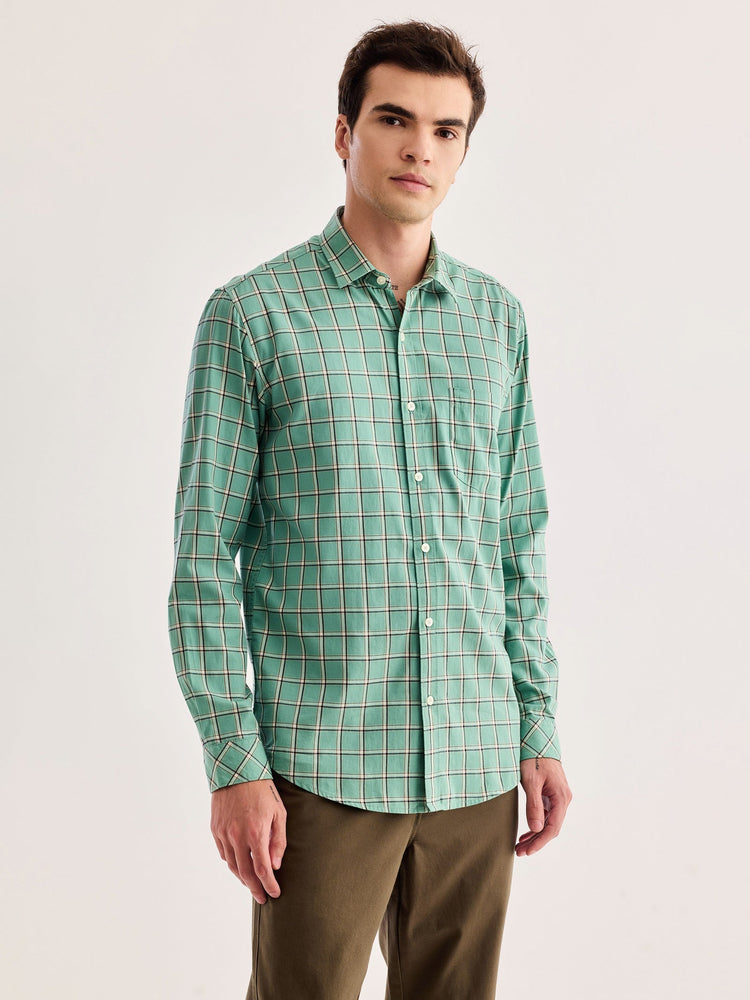 Green Checked Shirt