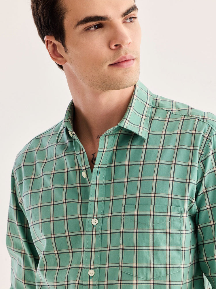 Green Checked Shirt