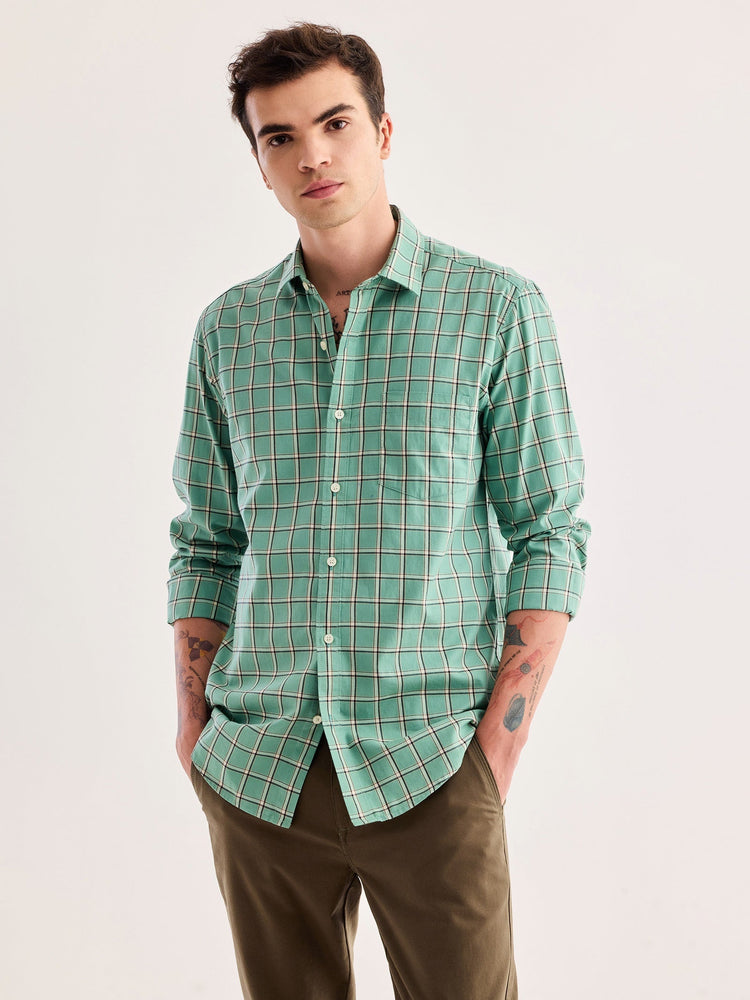 Green Checked Shirt