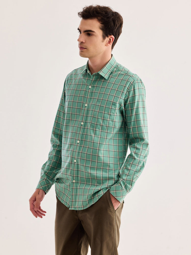 Green Checked Shirt