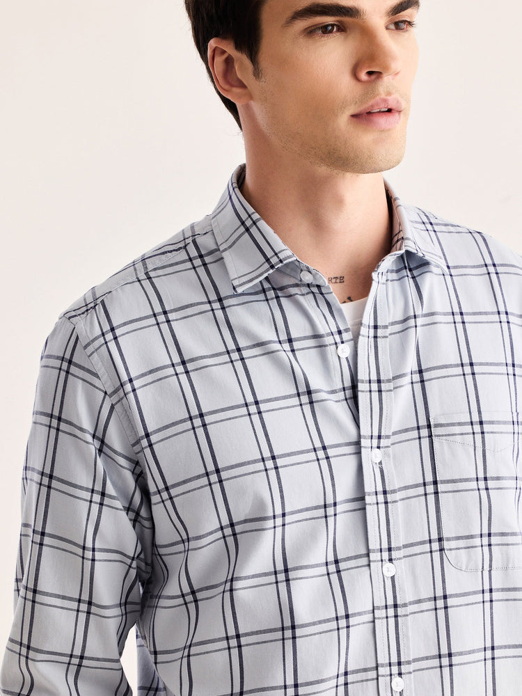 Grey Checked Shirt