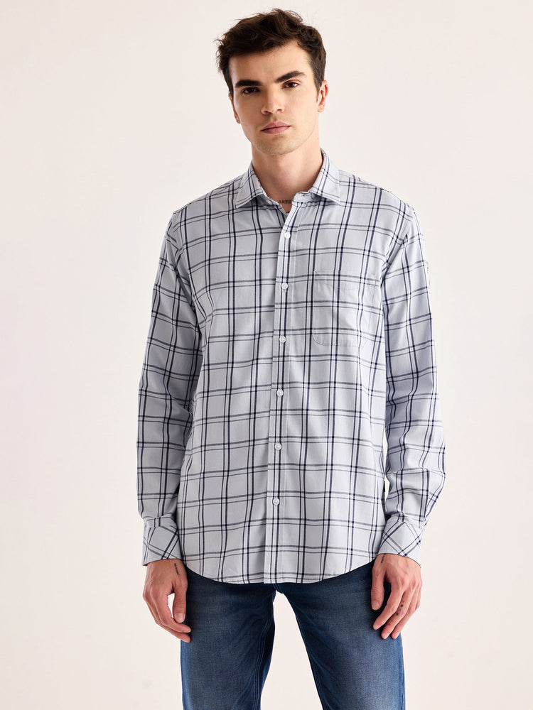 Grey Checked Shirt