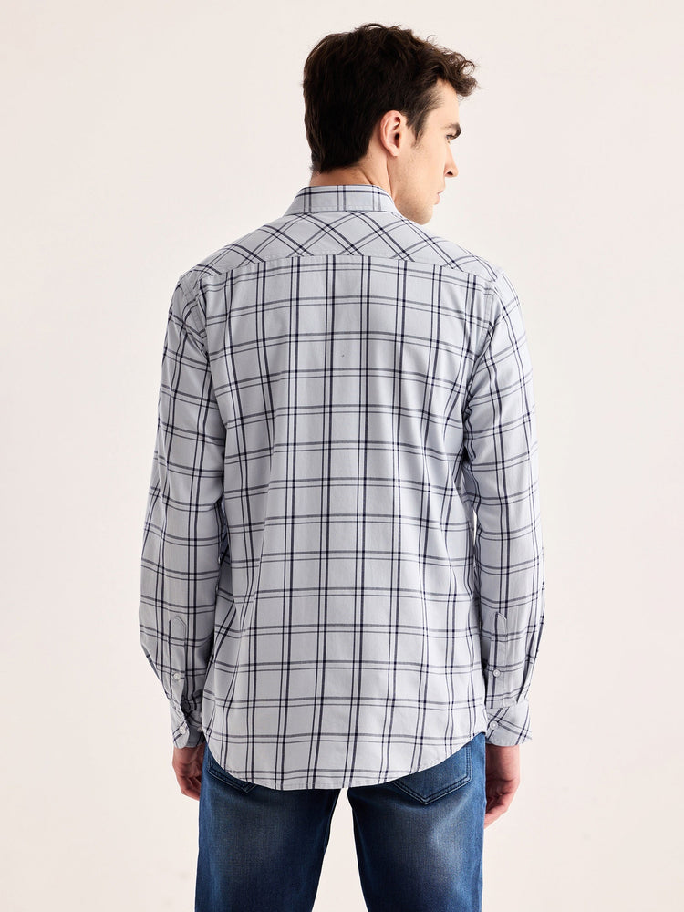 Grey Checked Shirt