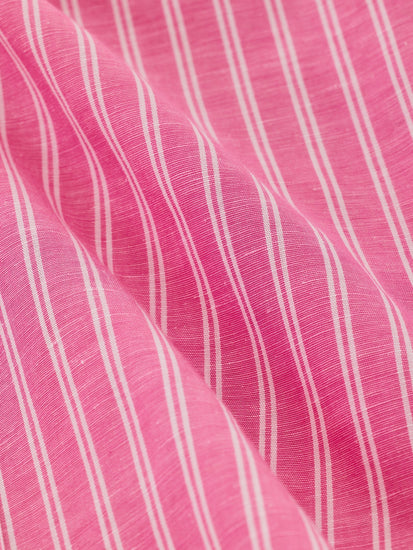 Pink Striped Linen Shirt