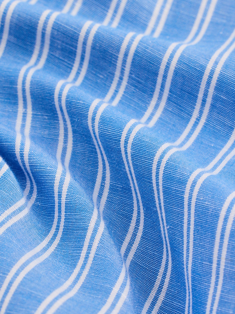 Blue Striped Linen Shirt