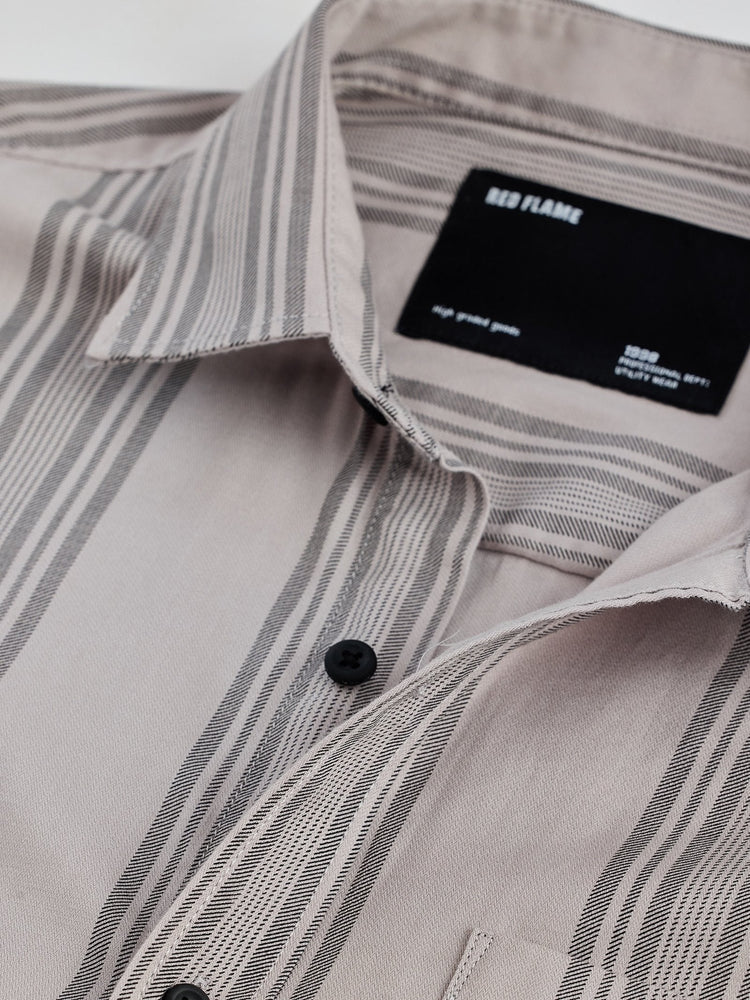 Grey Striped Shirt