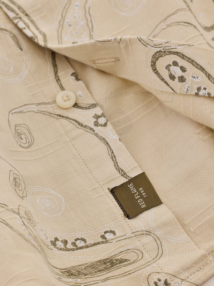 Cream Printed Shirt