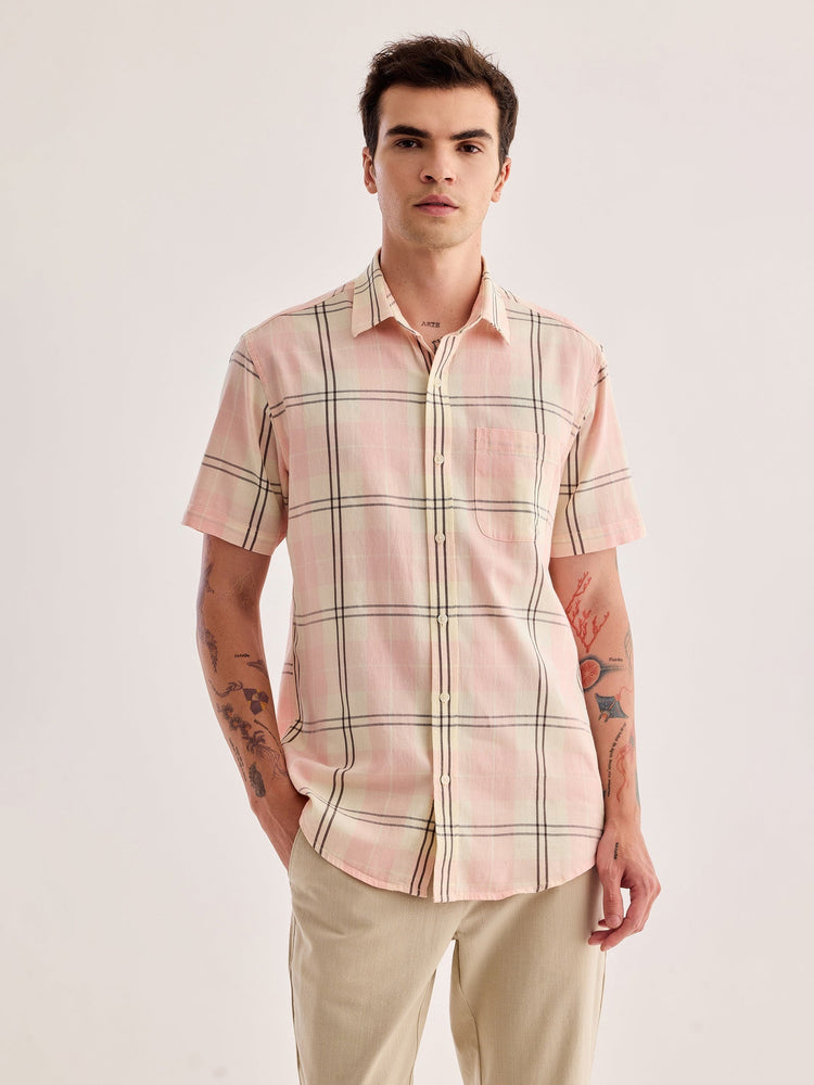 Pink Checked Shirt