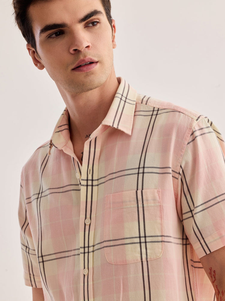 Pink Checked Shirt