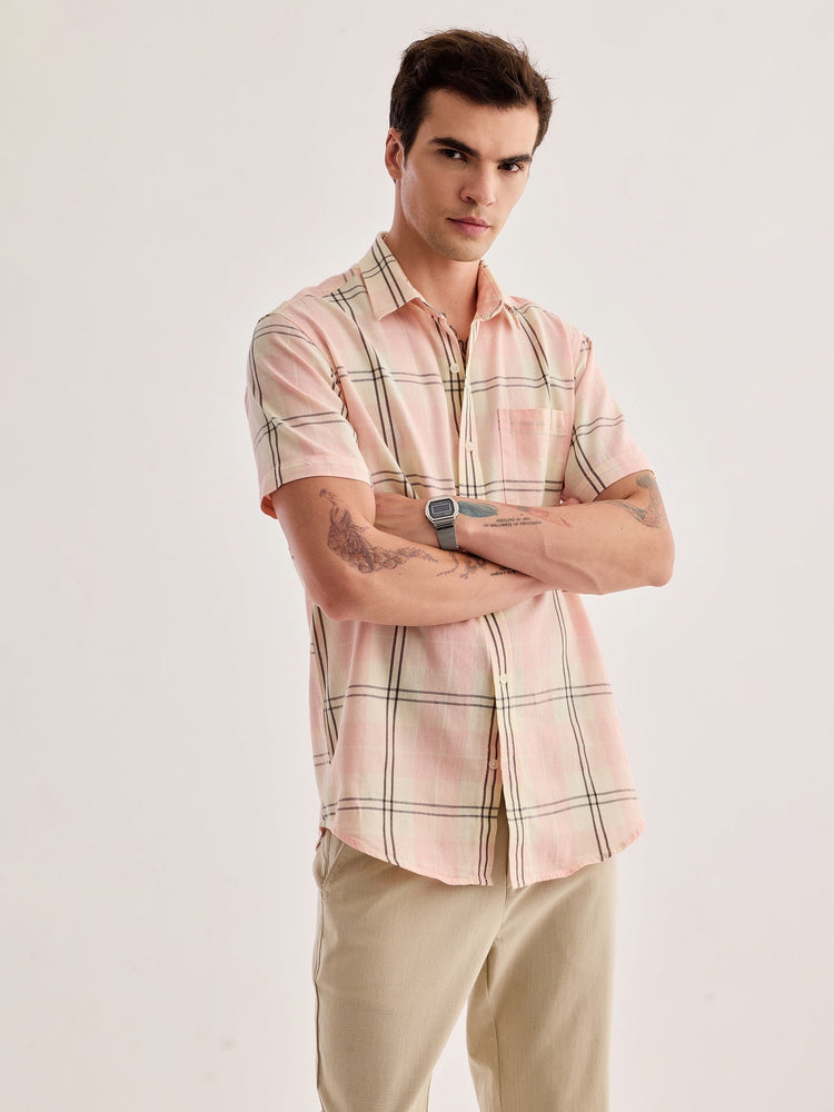 Pink Checked Shirt