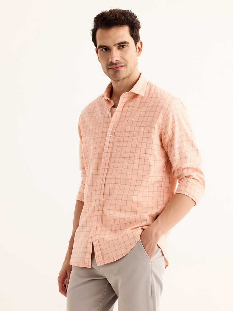 Pink Checked Shirt
