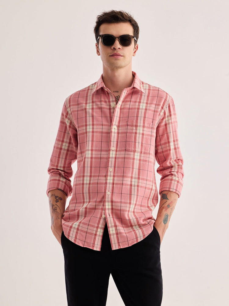 Pink Checked Shirt