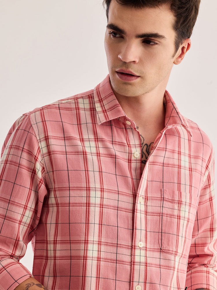 Pink Checked Shirt