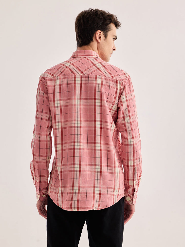 Pink Checked Shirt