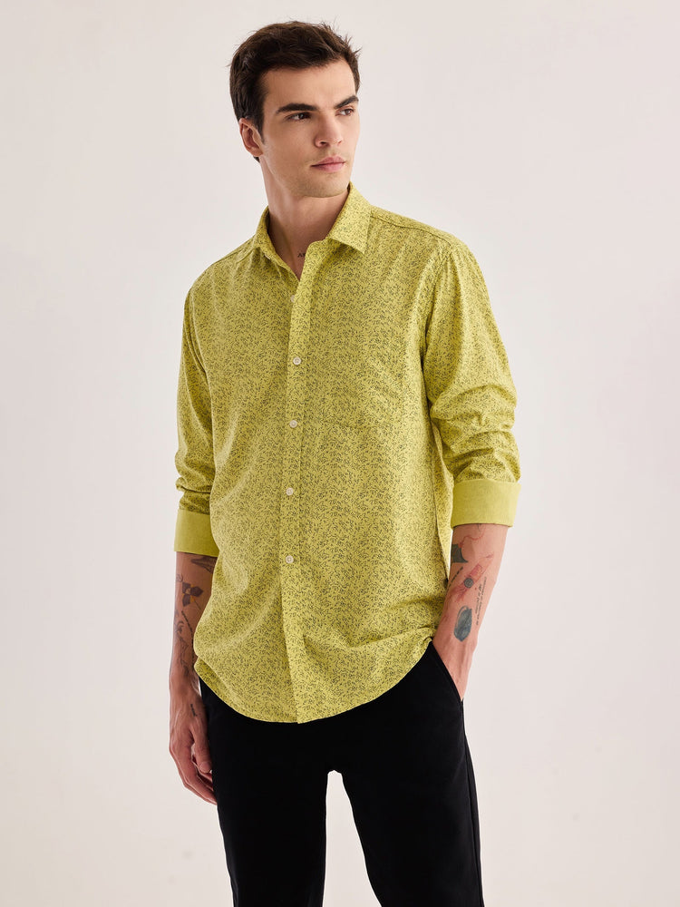 Yellow Printed Shirt