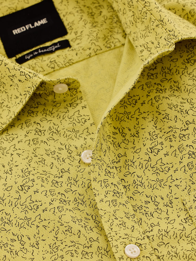 Yellow Printed Shirt