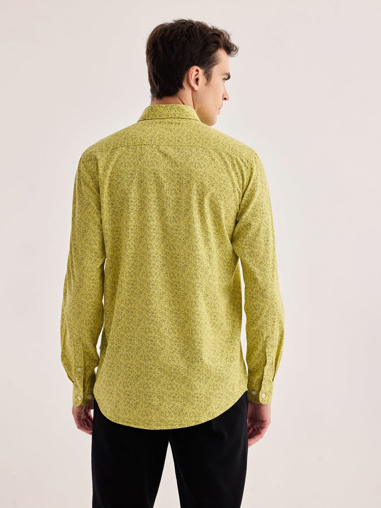 Yellow Printed Shirt