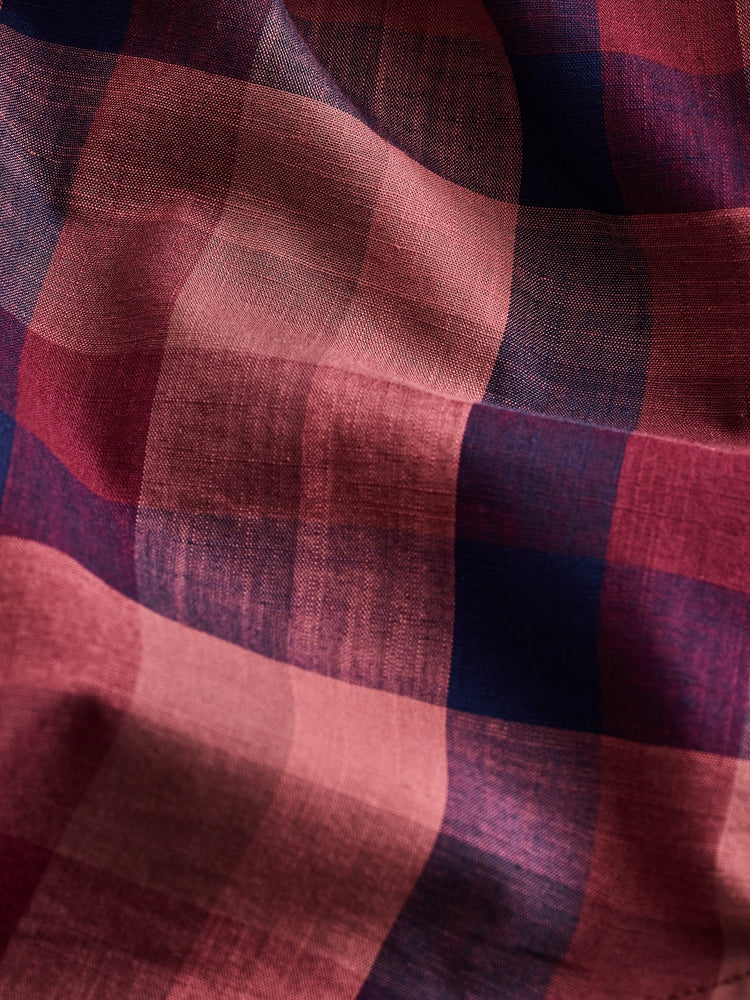 Maroon Checked Shirt