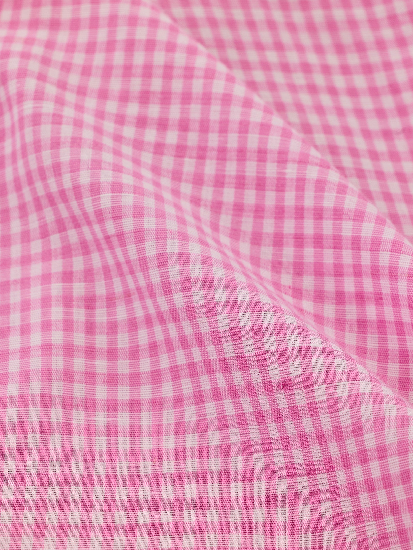 Pink Checked Linen Shirt