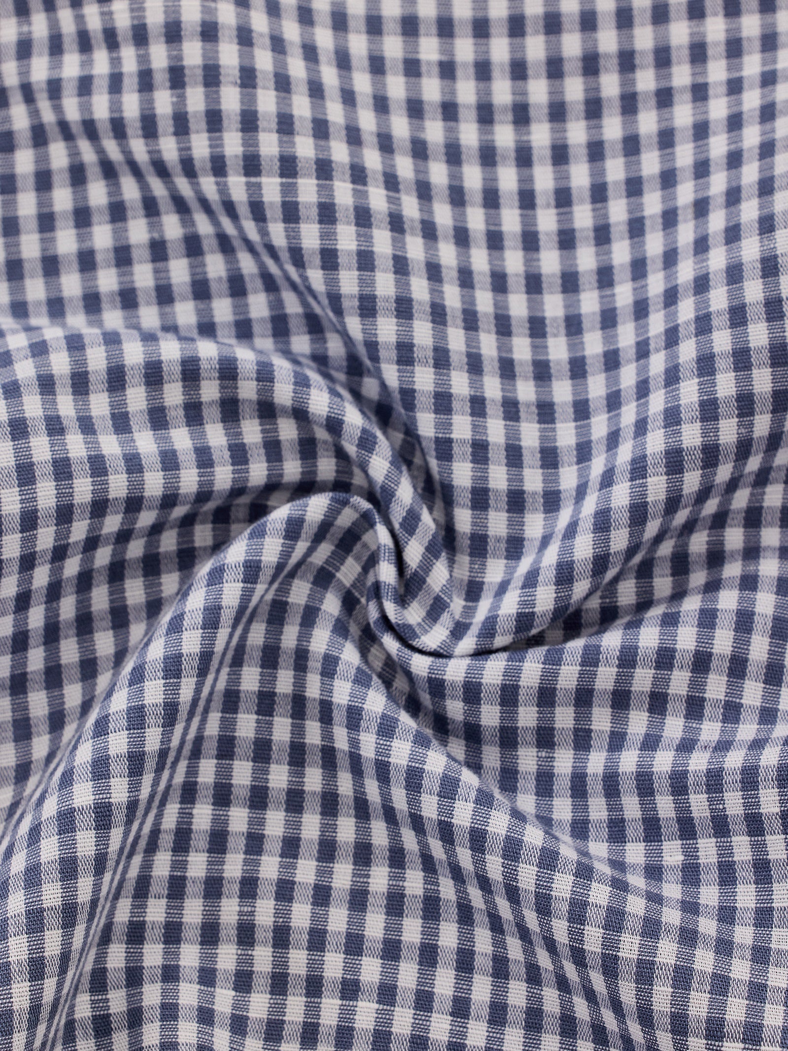 Grey Checked Linen Shirt