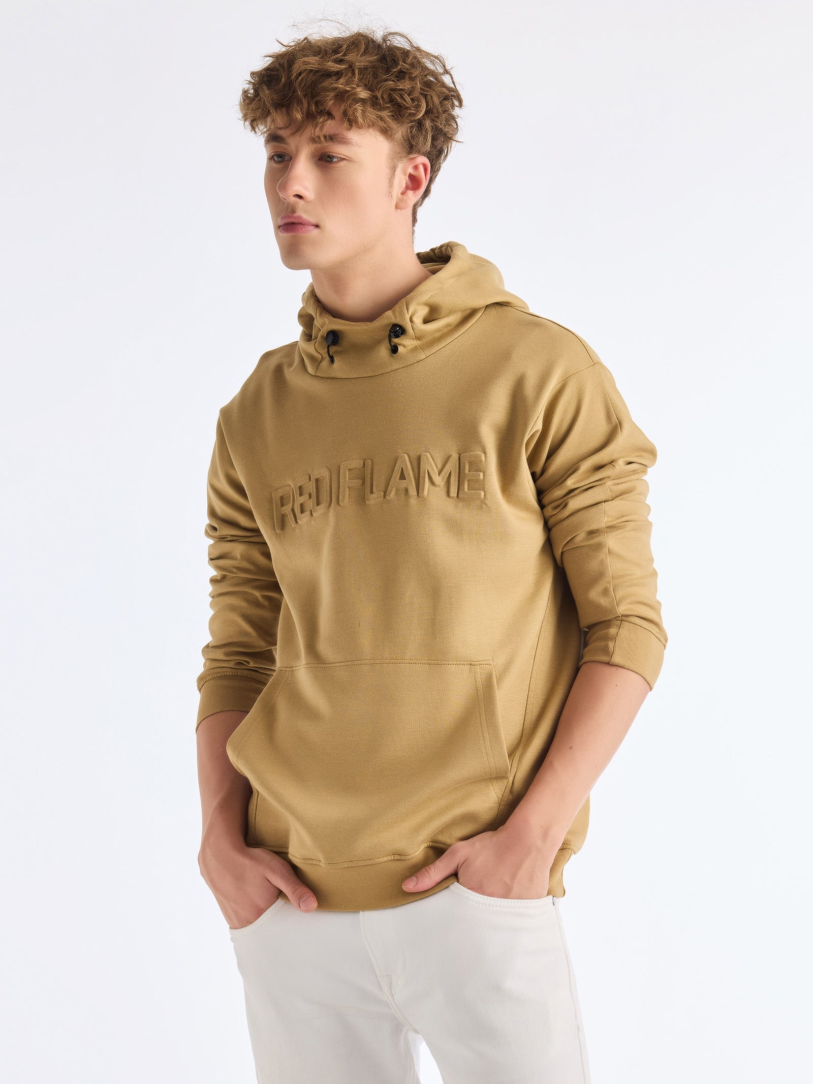 Khaki Hooded Sweatshirt