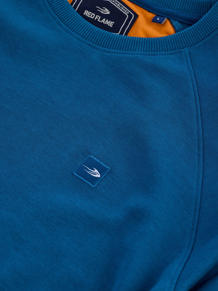 Blue Solid Sweatshirt