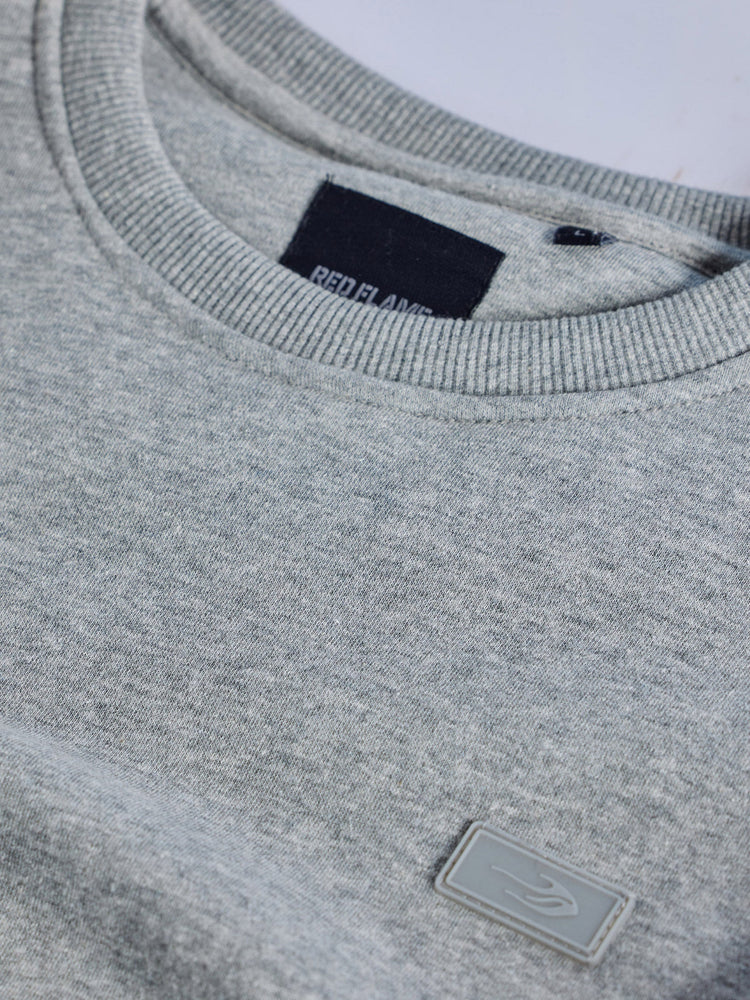 Grey Fleece Crew Neck Sweatshirt