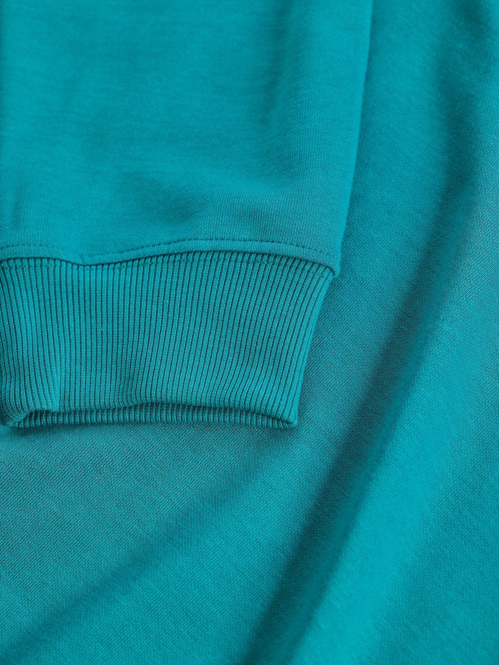 Green Interlocked High Neck Sweatshirt