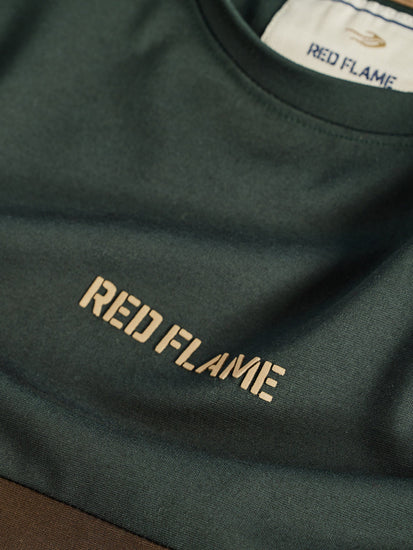 Green Colorblocked 4-Way Stretch Sweatshirt