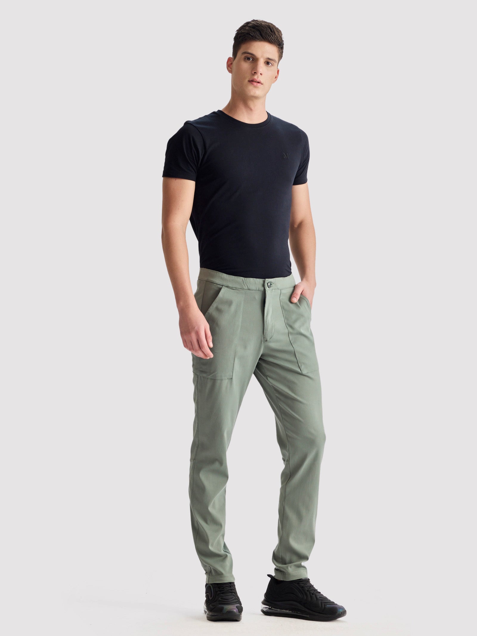 Green Stretch Travel Pant
