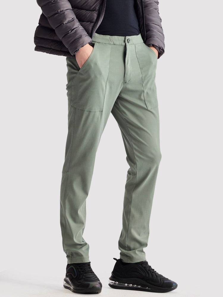 Green Stretch Travel Pant