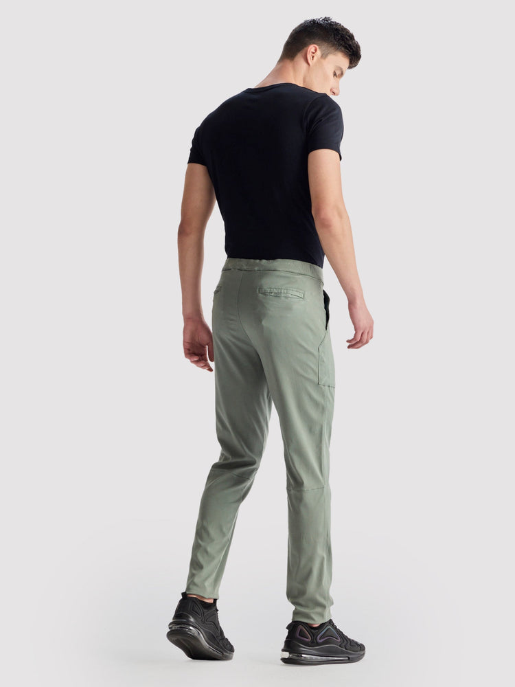 Green Stretch Travel Pant