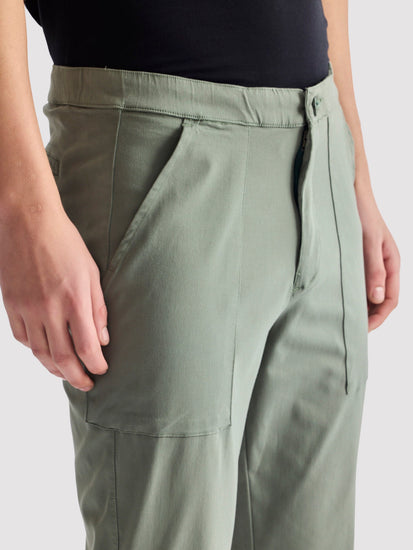 Green Stretch Travel Pant