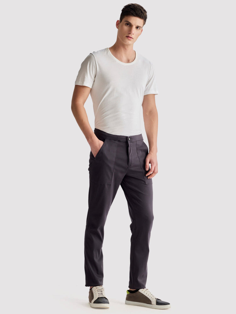 Grey Stretch Travel Pant