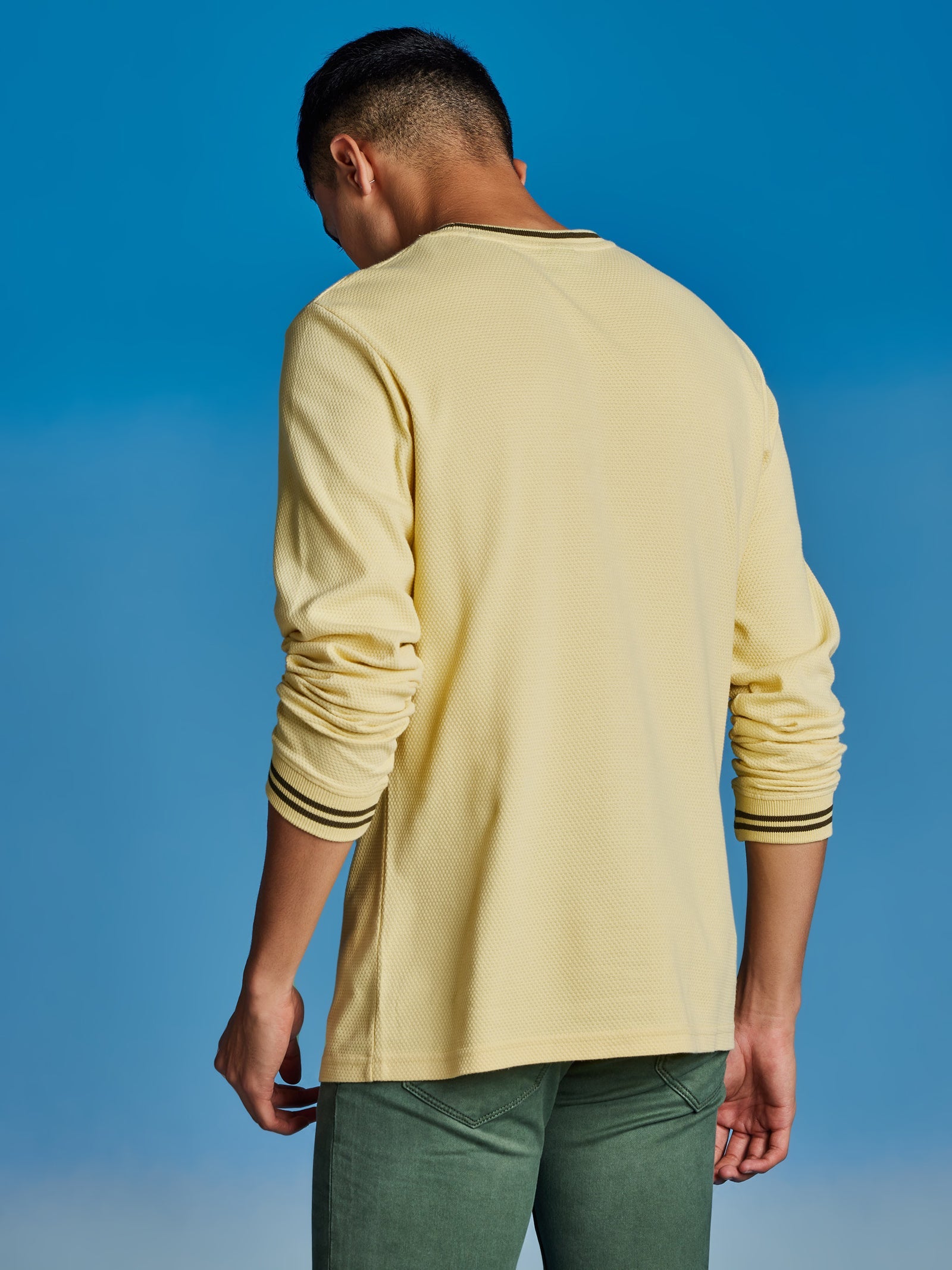 Yellow Popcorn Full Sleeve T-Shirt