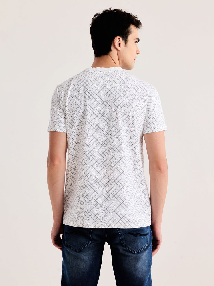 White Printed T-Shirt